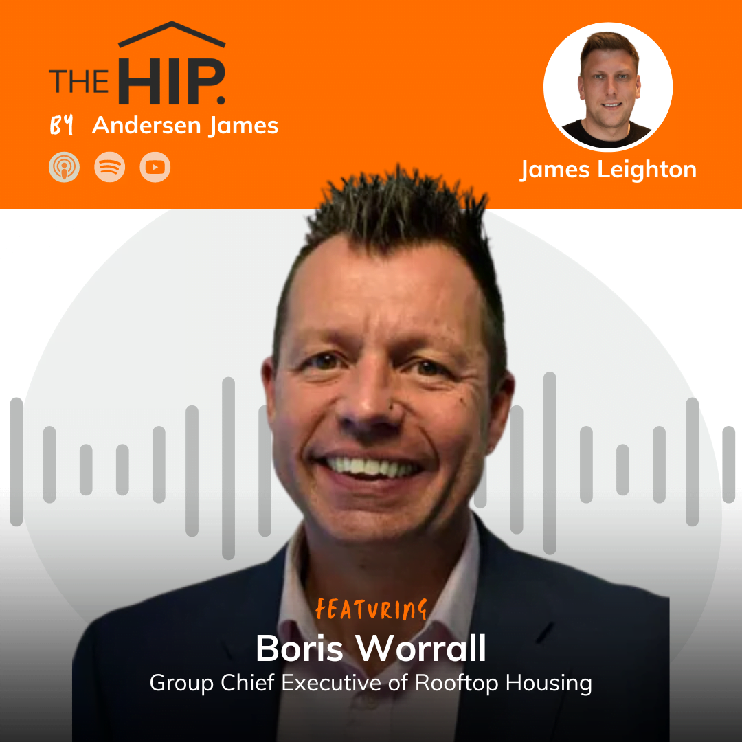 Boris Worrall, Chief Executive of Rooftop Housing Group Andersen James